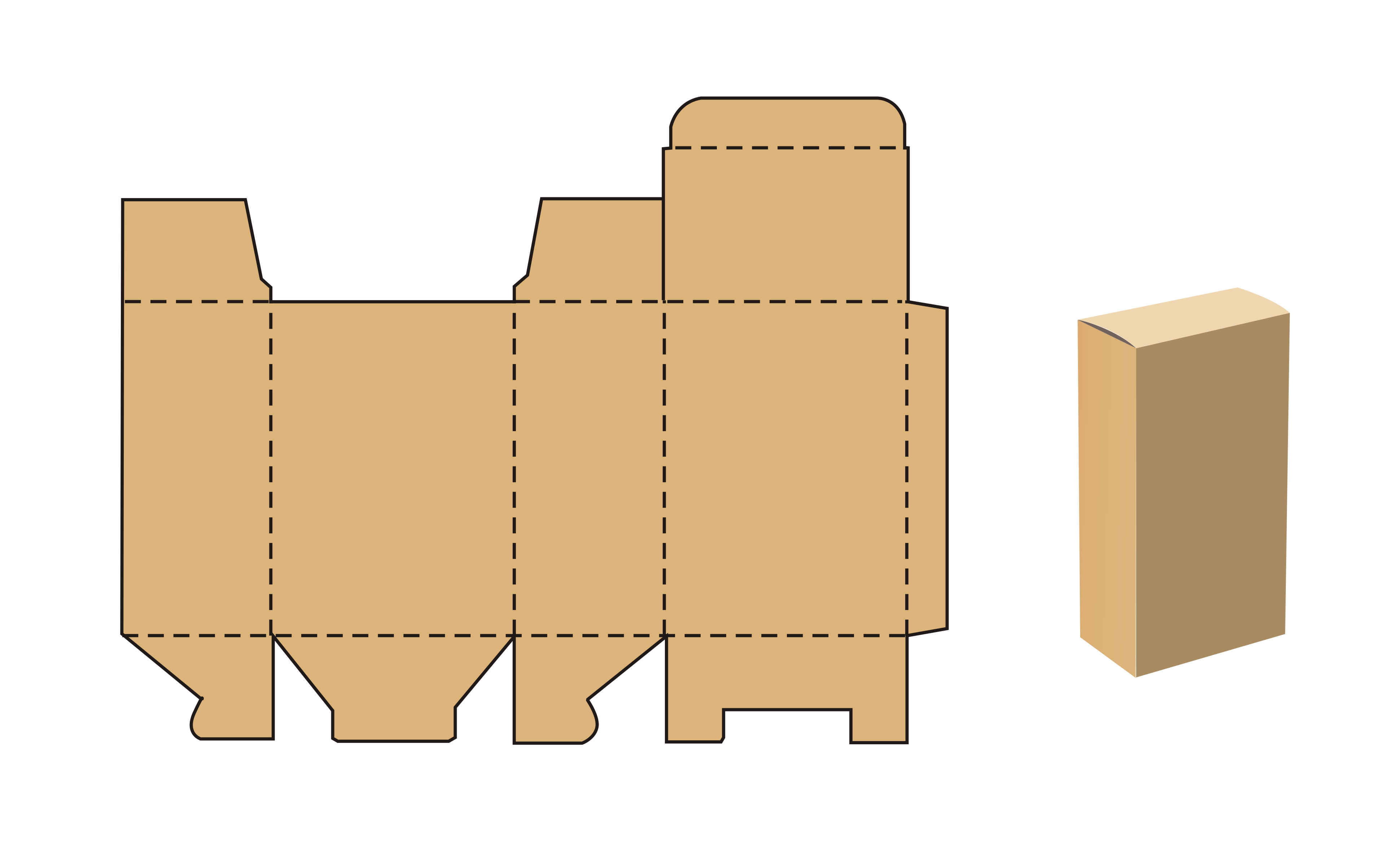 管式包裝盒盒型圖
